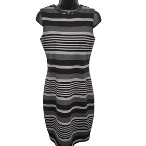 Calvin Klein Striped Sheath Dress Women’s Sz 4